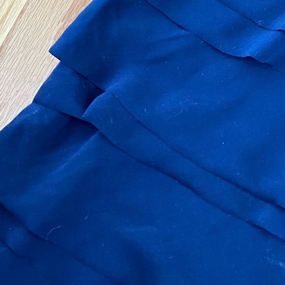 Ann Taylor Blue Ruffle Front Top - Picture 5 of 9